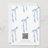 lintboog | Blauw-wit Vrijgezellenfeest Kaart (Achterkant)