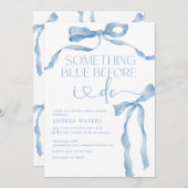 lintboog | Blauw-wit Vrijgezellenfeest Kaart (Voorkant / Achterkant)