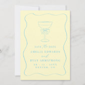 Lintboog Elegant Modern Save the Date Kaart (Voorkant)