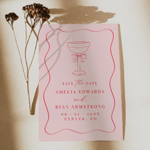 Lintboog Elegant Modern Save the Date Kaart