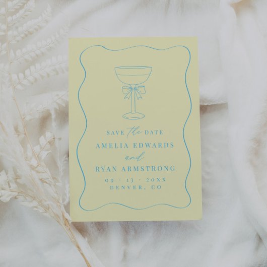 Lintboog Elegant Modern Save the Date Kaart