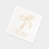 Lintboog illustratie folie servetten (Links)