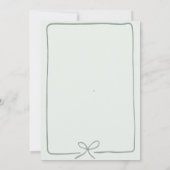 lintboog | Sweet Baby shower Invitation Kaart (Achterkant)