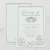 lintboog | Sweet Baby shower Invitation Kaart (Voorkant / Achterkant)