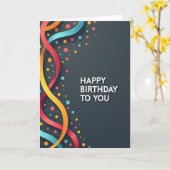 Lintconfetti Verjaardagskaart Kaart (Gele Bloem)