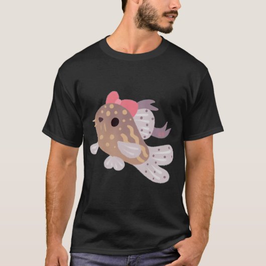 Lintcorydoras - zwart t-shirt (Voorkant)