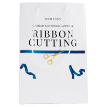Lintdoorsnijceremonie cadeautas in blauw