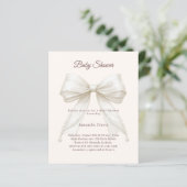 Lintel crèmekleurige parels neutrale babyshower ui (Staand voorkant)