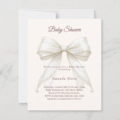 Lintel crèmekleurige parels neutrale babyshower ui (Voorkant)
