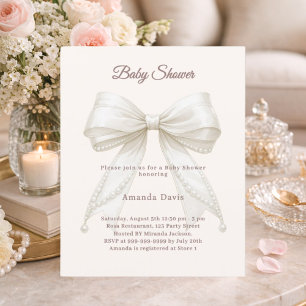 Lintel crèmekleurige parels neutrale babyshower ui