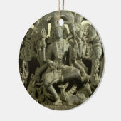 Lintel die de drieviendheid afschildert: Siva, Bra Keramisch Ornament (Links)