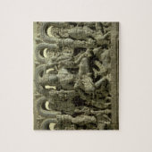 Lintel die de drieviendheid afschildert: Siva, Bra Legpuzzel (Verticaal)