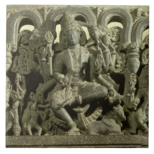 Lintel die de drieviendheid afschildert: Siva, Bra Tegeltje