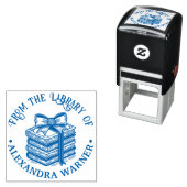 Lintel lintel verpakte stapel boeken Bibliotheek N Zelfinktende Stempel (In situ)