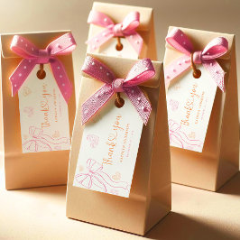 Lintel linten harten baby shower favor etiketten cadeaulabel