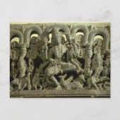Lintel met afbeelding van de Trinity: Siva, Brahma Briefkaart (Voorkant)