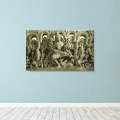 Lintel met afbeelding van de Trinity: Siva, Brahma Canvas Afdruk (Insitu (Houten vloer))