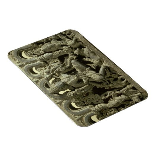 Lintel met afbeelding van de Trinity: Siva, Brahma Magneet (Rechterzijde)