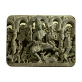 Lintel met afbeelding van de Trinity: Siva, Brahma Magneet (Horizontaal)