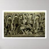 Lintel met afbeelding van de Trinity: Siva, Brahma Poster (Voorkant)