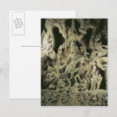 Lintel met Shiva Nataraja, Kakatiya dynasty Briefkaart (Voorkant / Achterkant)
