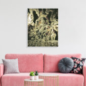 Lintel met Shiva Nataraja, Kakatiya dynasty Canvas Afdruk (Insitu (Woonkamer))