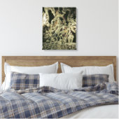 Lintel met Shiva Nataraja, Kakatiya dynasty Canvas Afdruk (Insitu (Slaapkamer))