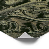 Lintel met Shiva Nataraja, Kakatiya dynasty Poster (Hoek)