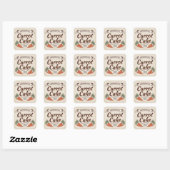 Lintelbanner - Vintage Worteltaart Label Sticker (Vel)