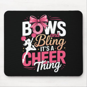 Linten en Bling Het Is Een Cheer Ding Cheerleading Muismat