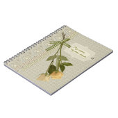 linten en hangende rozen CC0833 Romantische retro Notitieboek (Linkerzijde)