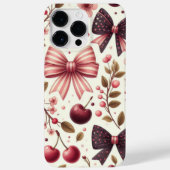 linten en kersenpatroon Case-Mate iPhone case (Achterkant)