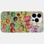 linten en kersenpatroon Case-Mate iPhone case (Achterkant (horizontaal))