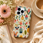 linten en kersenpatroon  Case-Mate iPhone case