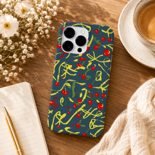 linten en kersenpatroon Case-Mate iPhone 14 pro max hoesje