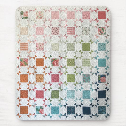 Linten en Rozen Quilt Muismat (Voorkant)