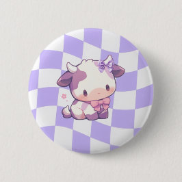 Linten en stier-badge ronde button 5,7 cm