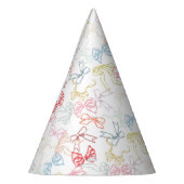 Linten en strikken Kleurrijke Waterverf Meisje Ver Feesthoedjes (Links)