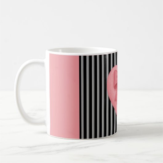 Linten hart en strepen Mok (Links)