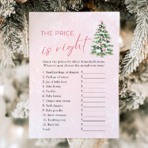 Linten Kerstboom De Prijs Is Juist Baby Shower Kaart