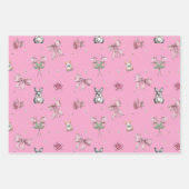 Linten, Konijntjes en Bloemen Inpakpapier Vel (Voorkant 2)