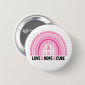 Linten Regenboog Borstkanker Bewustzijn Ronde Button 5,7 Cm (Voorkant /achterkant)