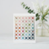 Linten & Rozen Quilt Briefkaart (Staand voorkant)