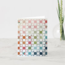 Linten & Rozen Quilt gepersonaliseerd Wenskaart