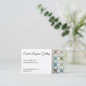 Linten & Rozen Quilt Volledig Biz Kaarten Visitekaartje (Staand voorkant)