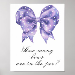 linten stippen baby shower - raad hoeveel linten poster