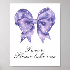 linten strik baby shower - cadeautjes poster