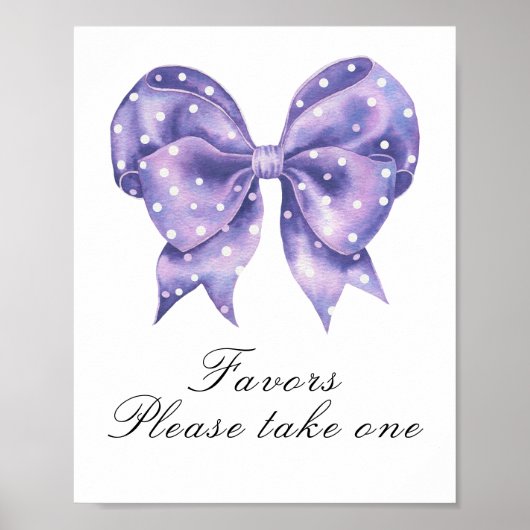 linten strik baby shower - cadeautjes poster (Voorkant)
