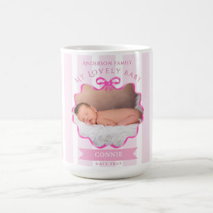 Linten strik voor pasgeboren baby meisje koffiemok