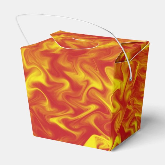 Linten van Fire Favor Box Bedankdoosjes (Achterkant)